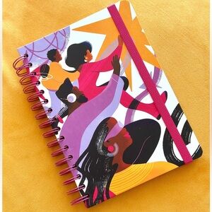 New T-mobile lined spiral notebook collab with artist Sabrena Khadija